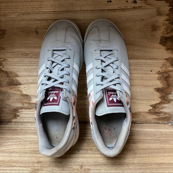 Adidas Samoa low top classic grey white fashion sneakers shoes - Picture 5 of 8